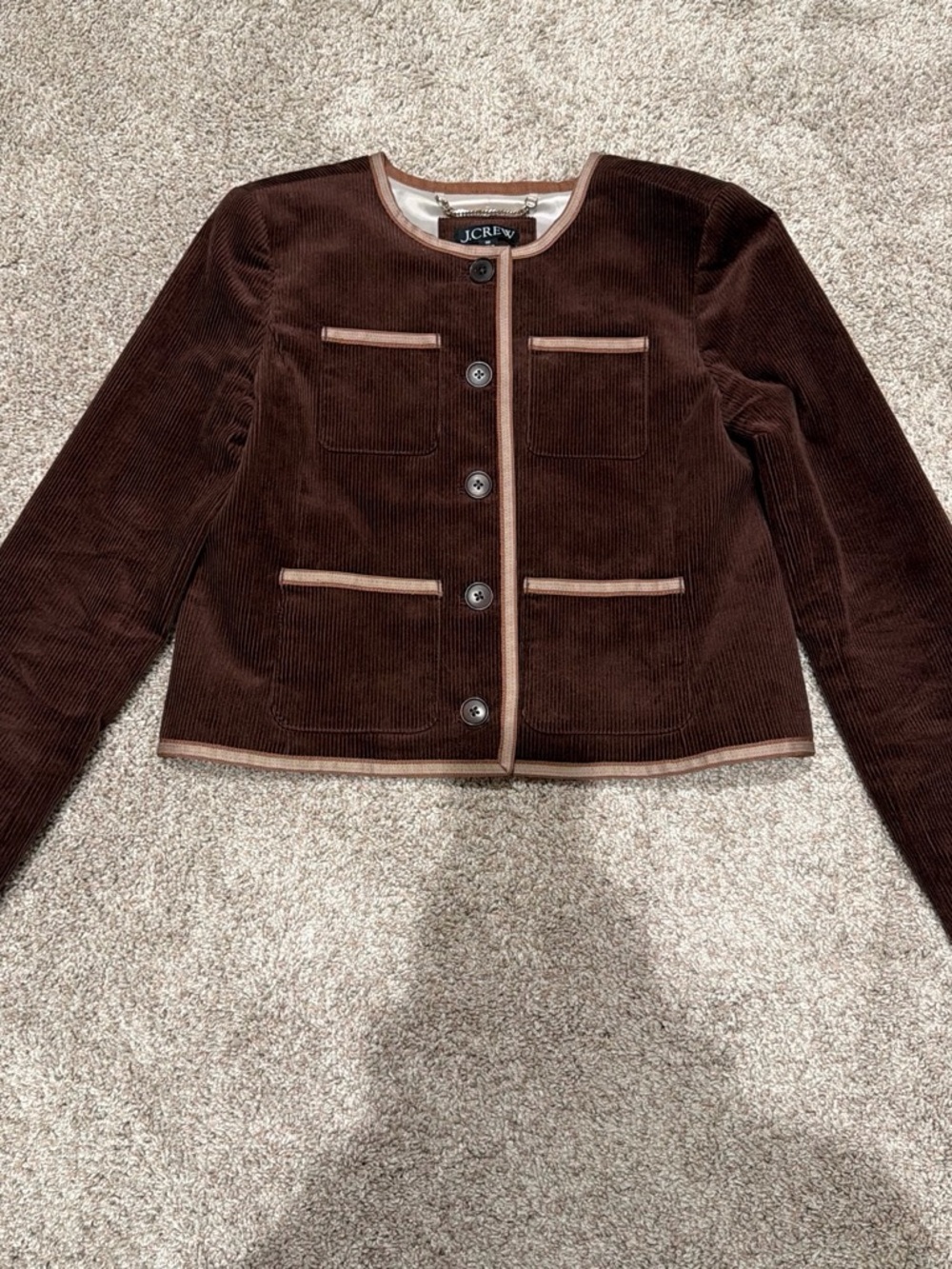 J. Crew Patch Pocket Lady Jacket Corduroy